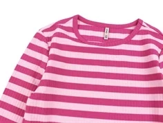 Kids ONLY fuchsia purple/pink lady stribet top